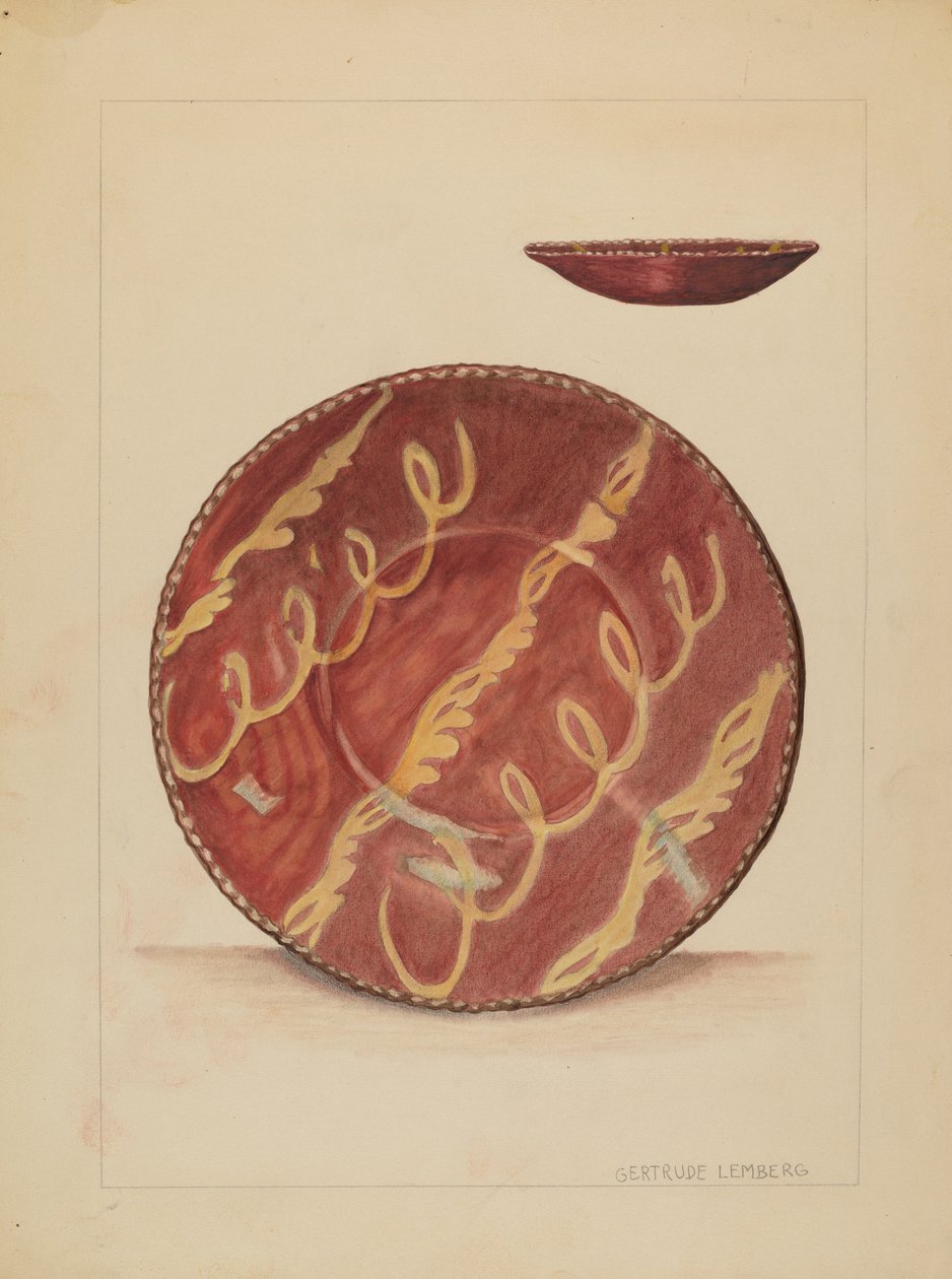 Assiette, vers 1936 - Gertrude Lemberg