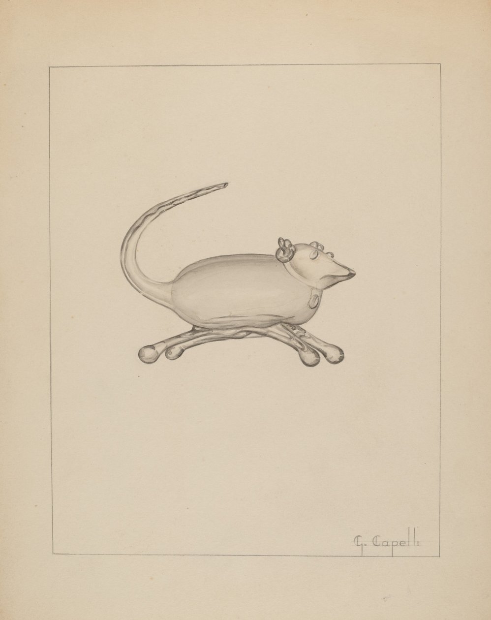 Souris, vers 1937 - Giacinto Capelli
