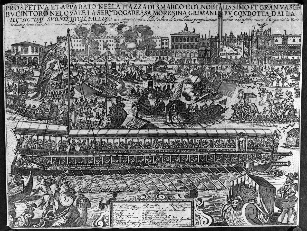 Couronnement de la Dogaressa Morosina Morosini-Grimani, 1597 - Giacomo Franco