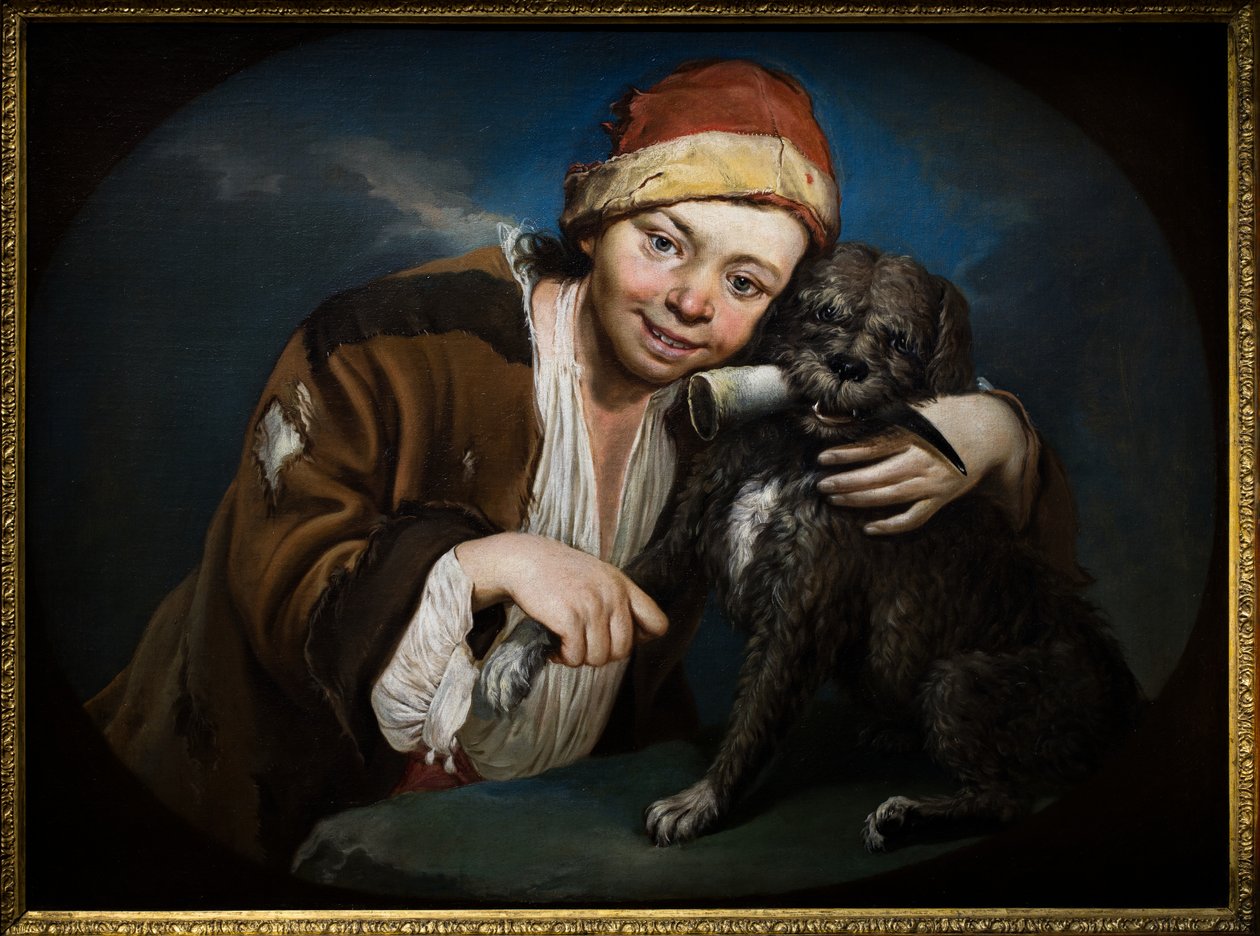 Garçon avec un chien - Giacomo (1698 1767) Ceruti