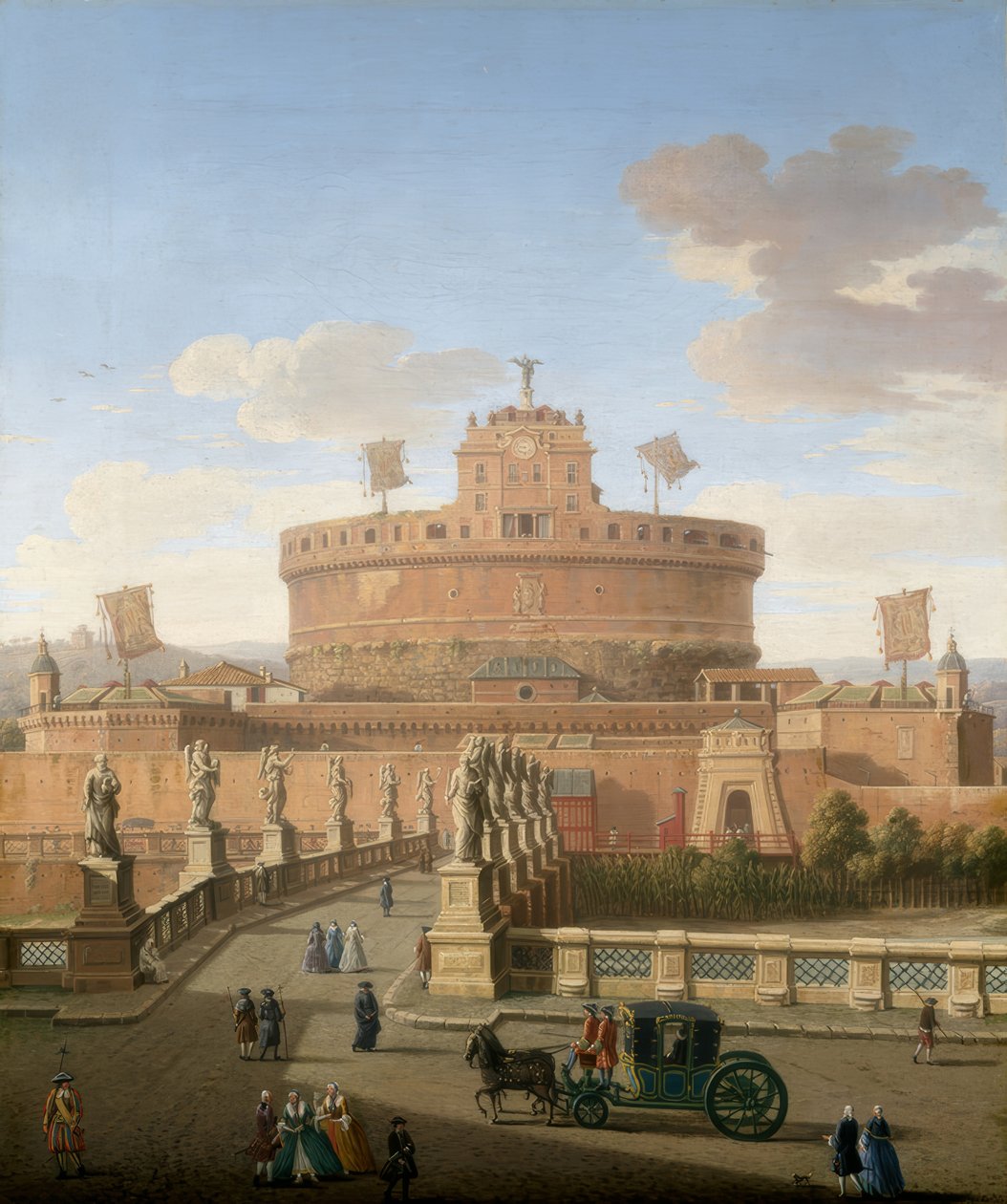 Rome, vue du château Saint-Ange - Giacomo van Lint