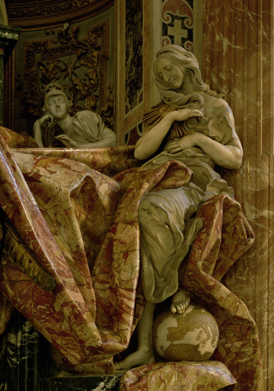 Vérité du monument à Alexandre VII dans le transept nord, 1672-78 - Gian Lorenzo Bernini