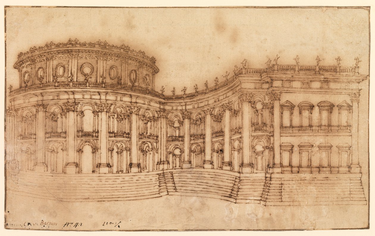 Louvre, façade est - Gian Lorenzo Bernini