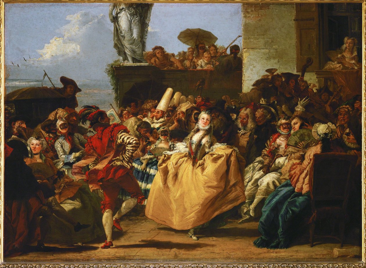 Scène de carnaval ... - Giandomenico (1727 1804) Tiepolo