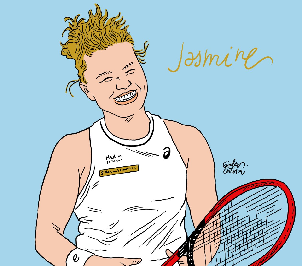 Jasmin Paolini, 2024 (numérique) - Gianluca Costantini