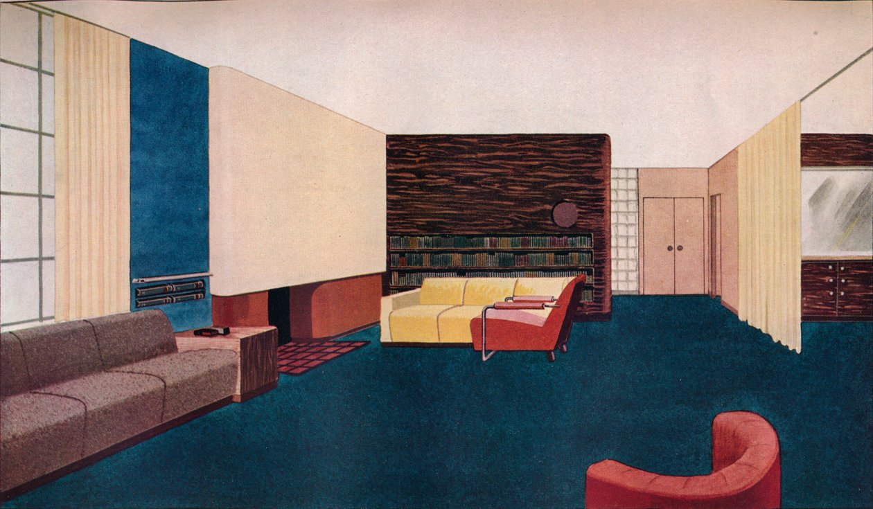 Design pour un salon - Gilbert Rohde