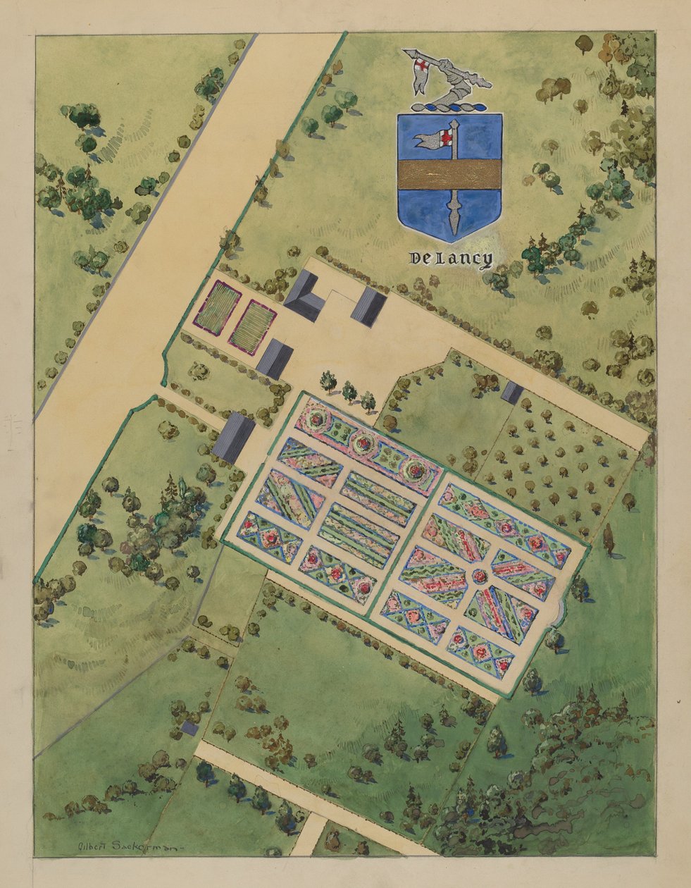 Domaine J. Delancey, vers 1936 - Gilbert Sackerman