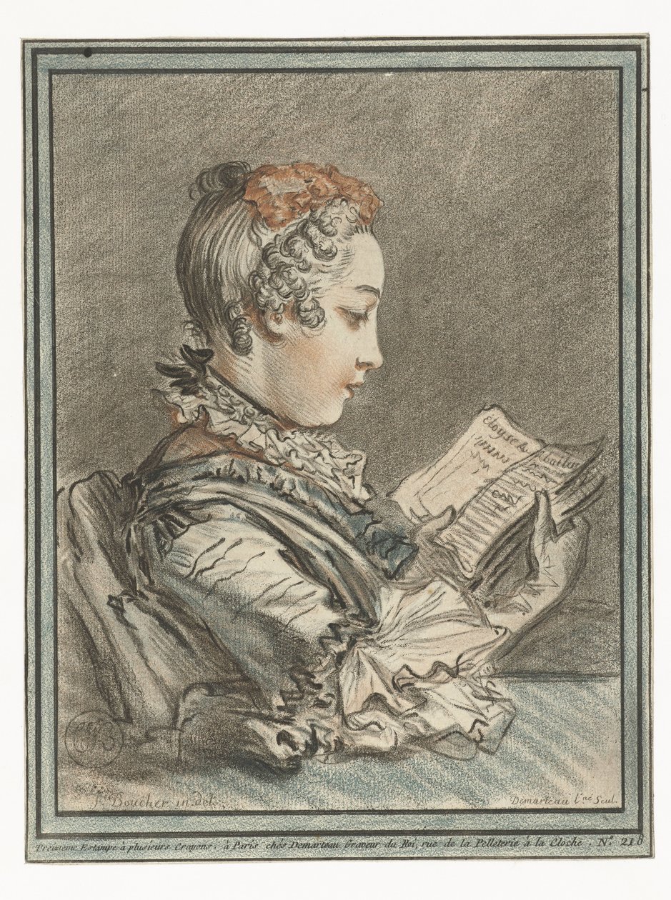Femme lisant - Gilles Demarteau