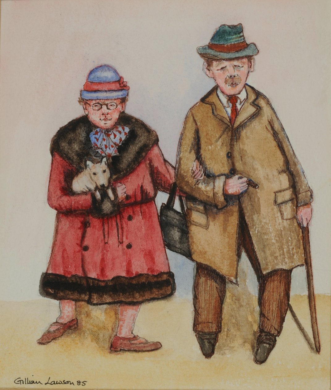 Couple âgé, 1985 - Gillian Lawson