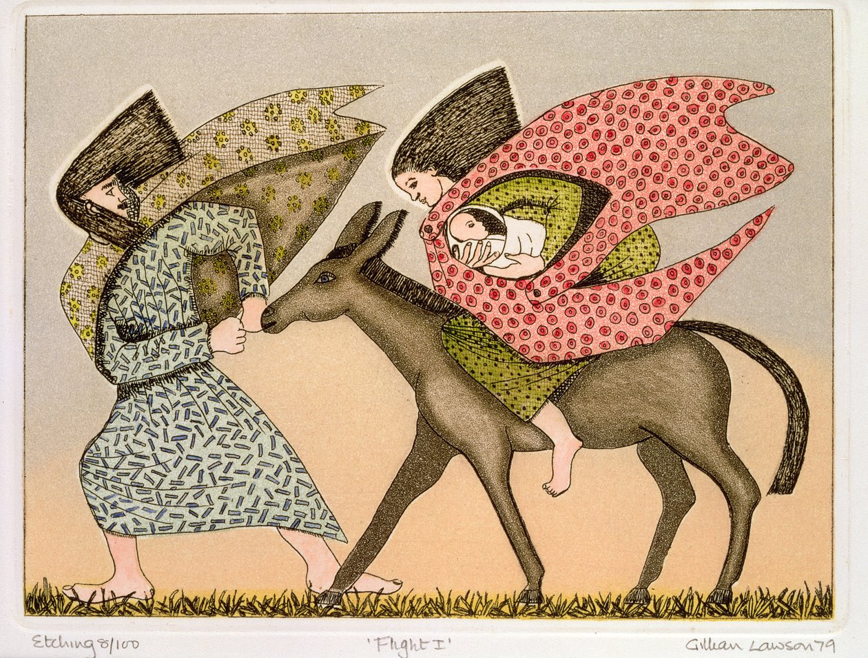 Fuite en Égypte I, 1979 - Gillian Lawson