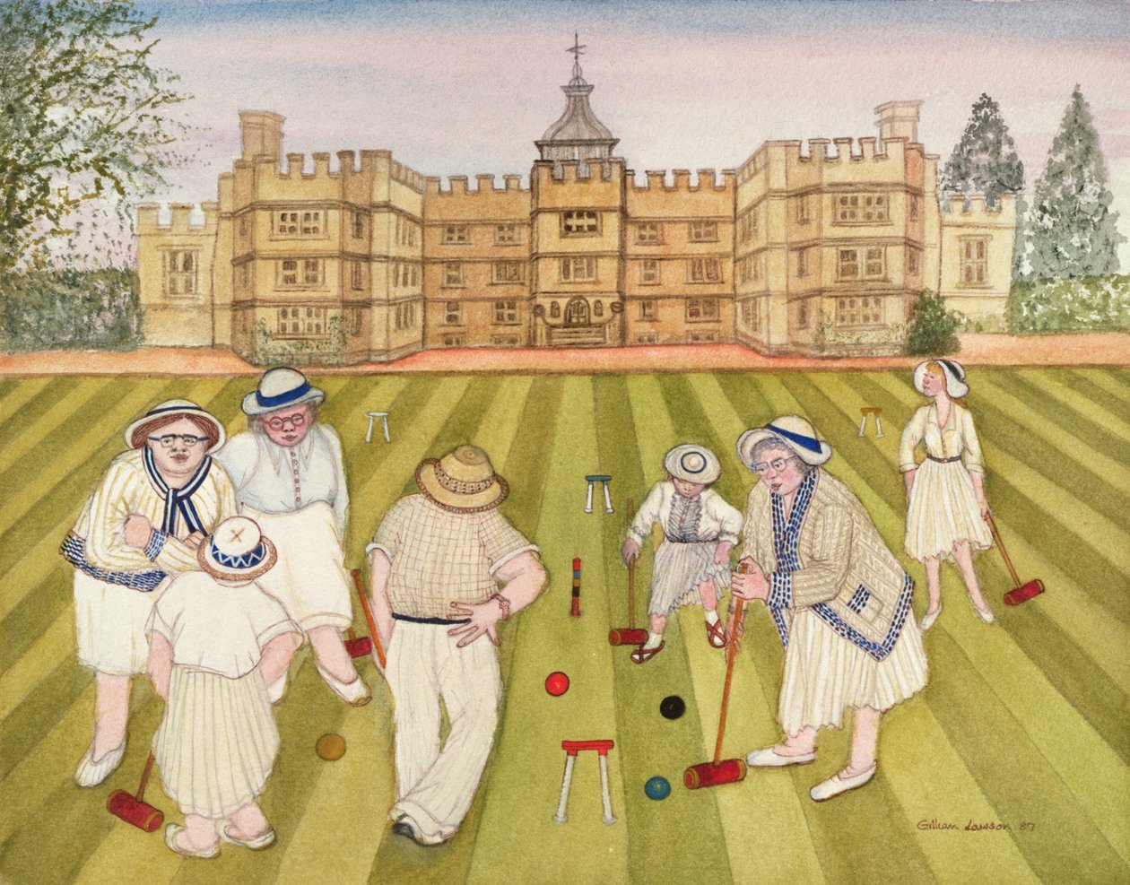 Le match de croquet - Gillian Lawson