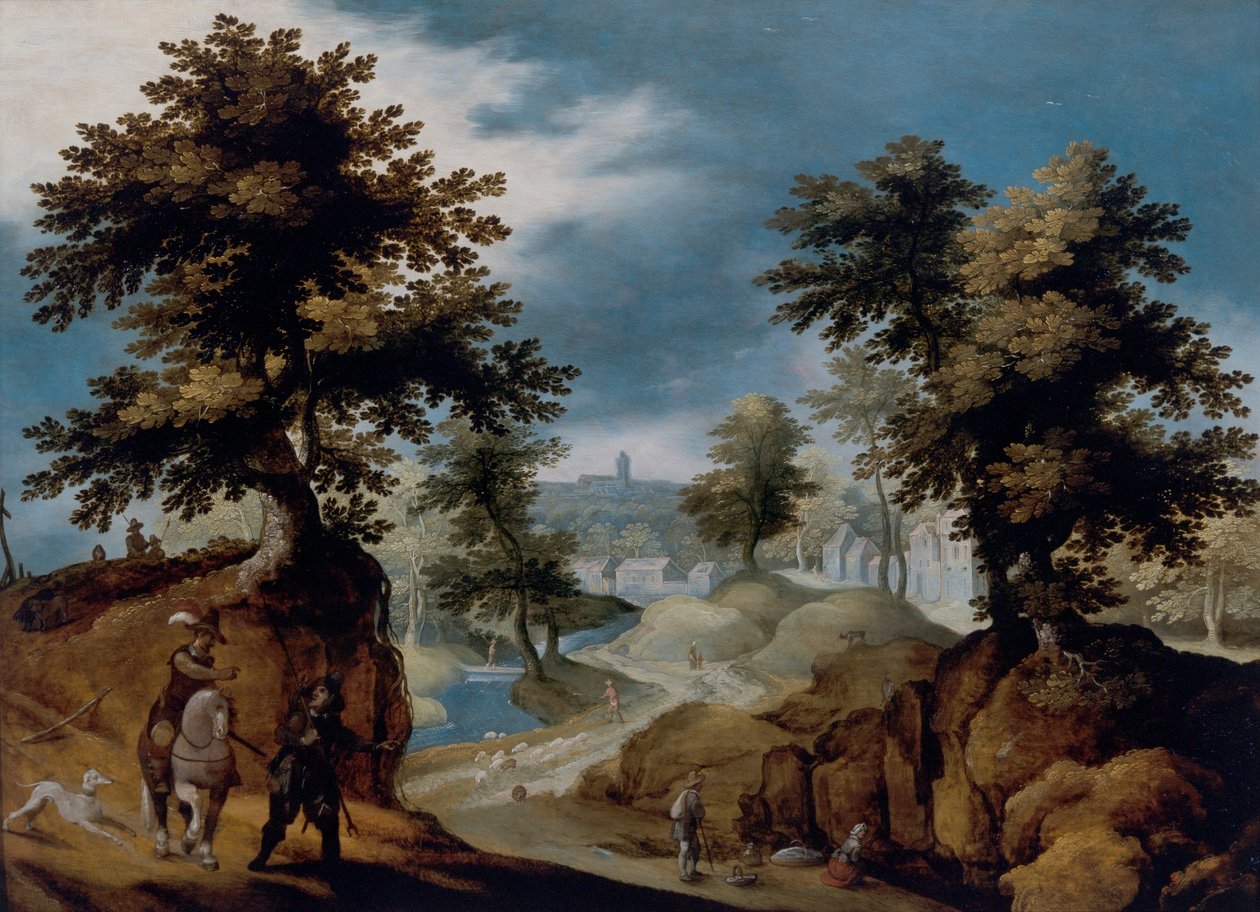 Paysage avec figures - Gillis van III Coninxloo