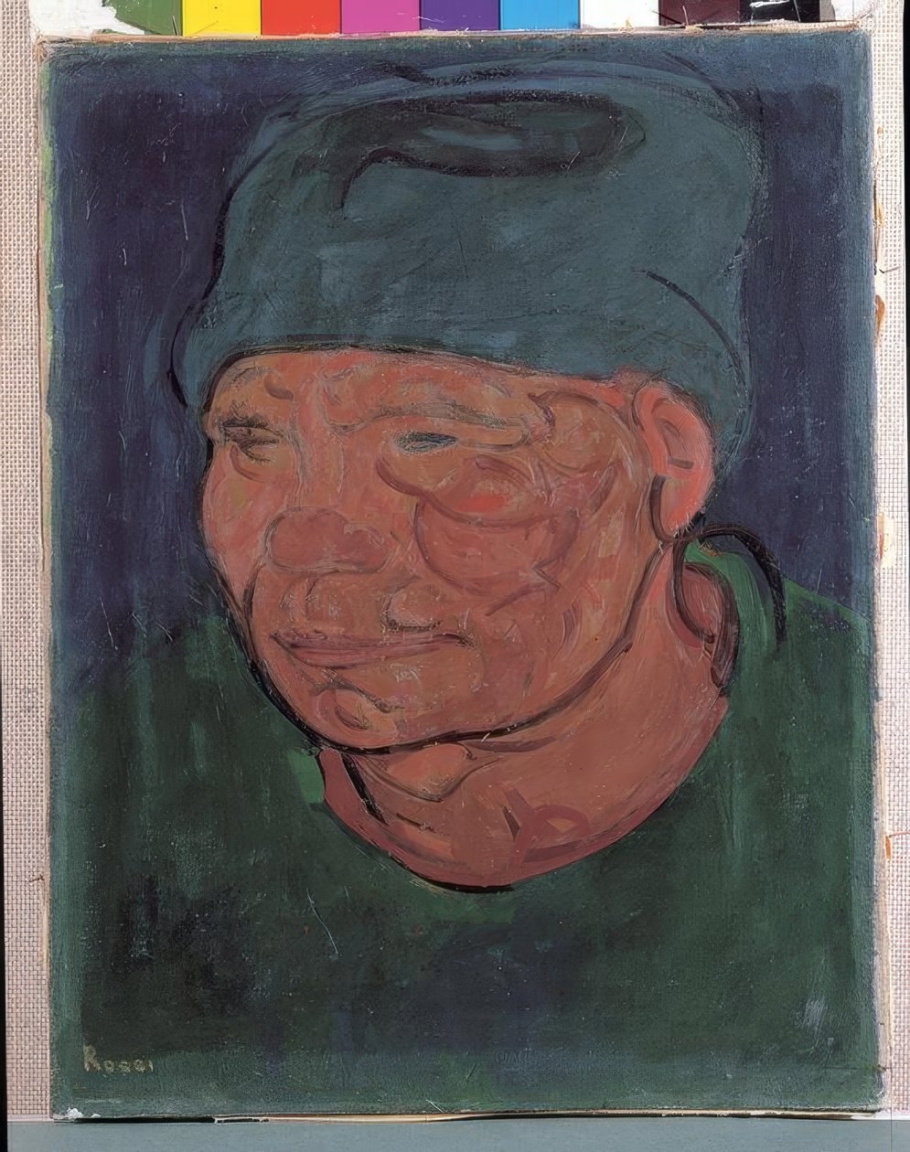 Pêcheur au bonnet vert - Gino Rossi