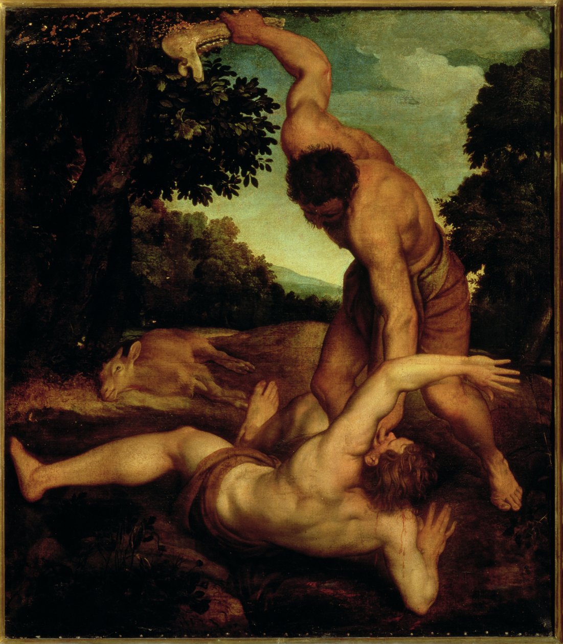 Samson frappant un Philistin avec la mâchoire d