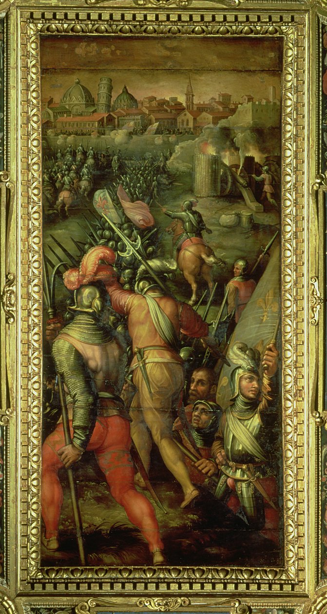 La bataille de Barbagianni du plafond du Salone dei Cinquecento, 1565 - Giorgio Vasari