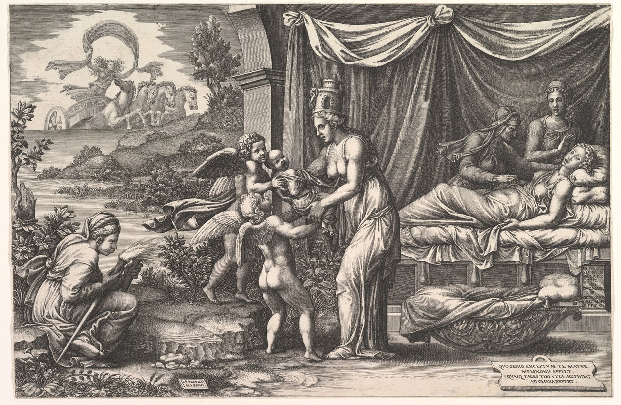 Allégorie de la naissance - Giorgio Ghisi