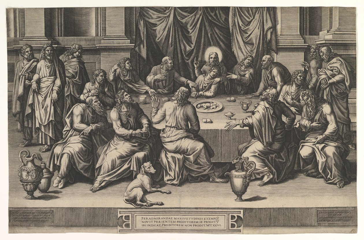 La Cène, 1551 - Giorgio Ghisi
