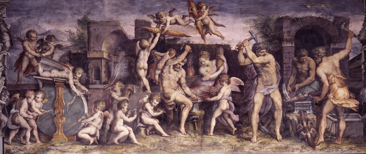 La Forge de Vulcain - Giorgio Vasari