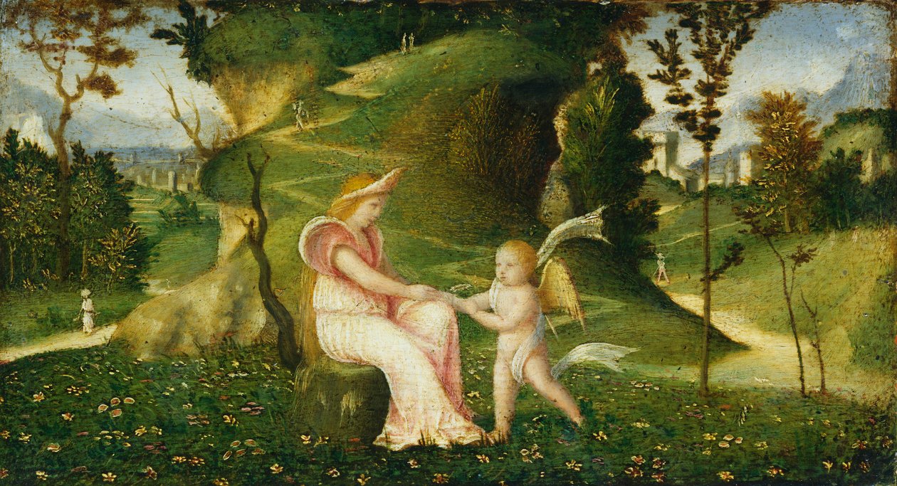Vénus et Cupidon dans un paysage, vers 1505-1515 - Giorgione da Castelfranco