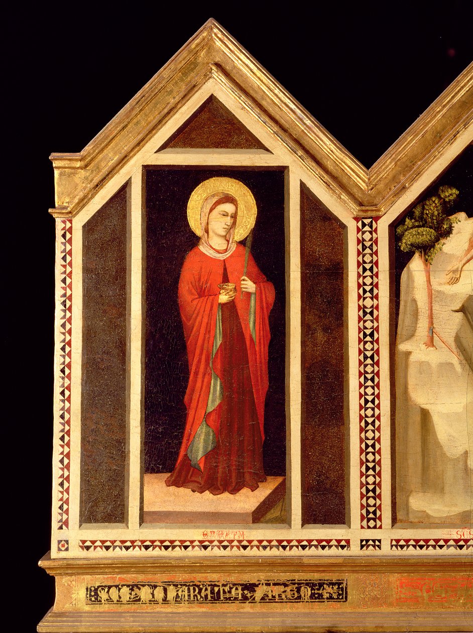 Sainte femme du Polyptyque de Sainte Réparate (verso du panneau à l