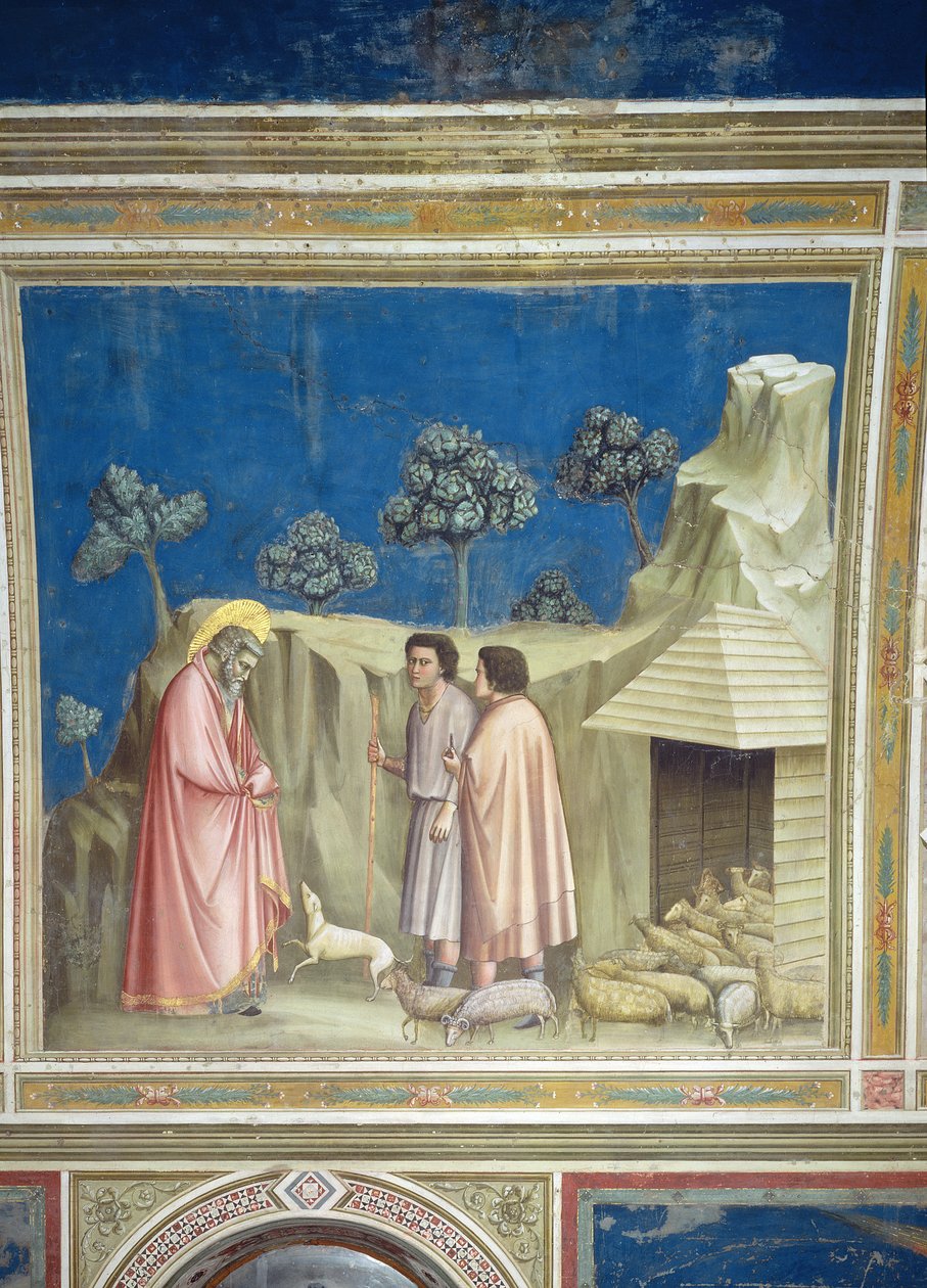 Joachim parmi les bergers, vers 1305 (détail) - Giotto di Bondone