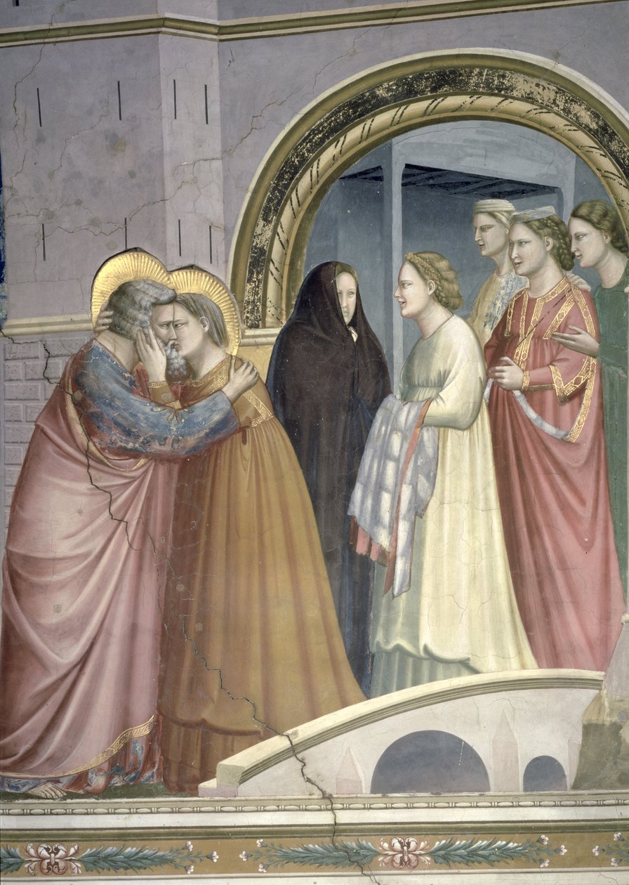 La Rencontre à la Porte Dorée, détail de Joachim et Sainte Anne s