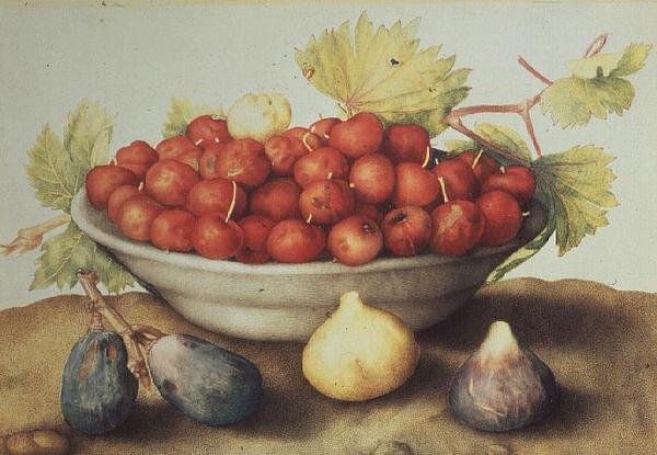 Un Bol de Cerises et de Figues - Giovanna Garzoni