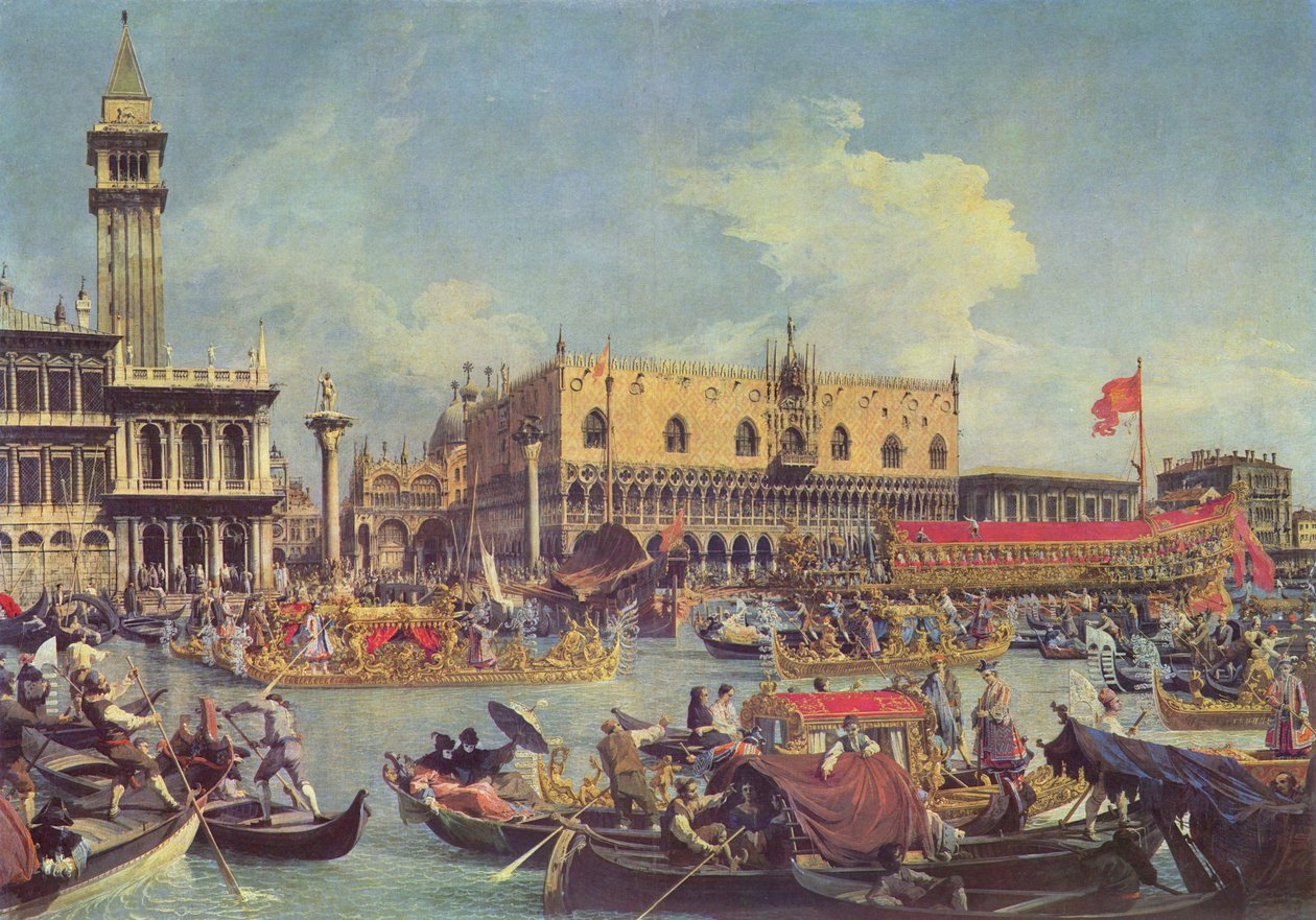 Le Bucentaure devant le Palais des Doges - Giovanni Antonio Canal