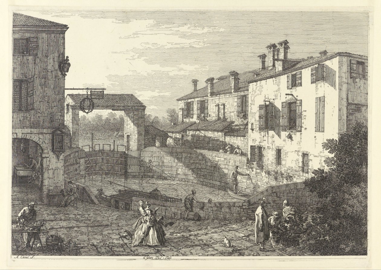 Les écluses à Dolo - Giovanni Antonio Canal