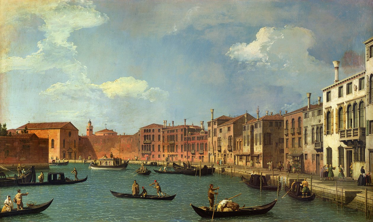 Vue du canal de Santa Chiara, Venise - Giovanni Antonio Canal