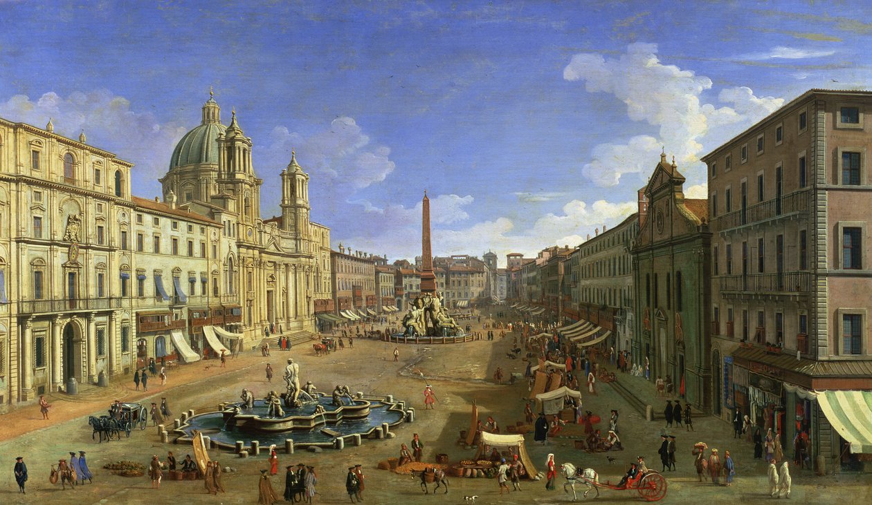 Vue de la Piazza Navona, Rome - Giovanni Antonio Canal