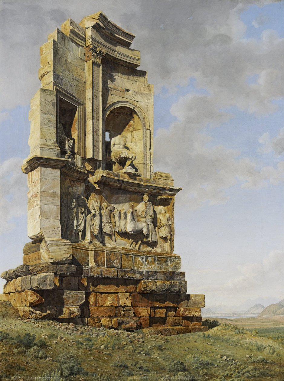 Le Monument de Philopappos, Athènes - Giovanni Battista Lusieri