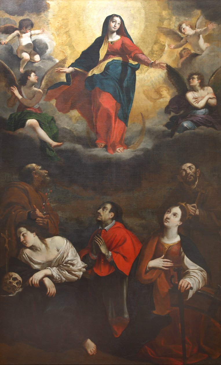 Immaculée Conception avec Saints - Giovanni Battista Mercati
