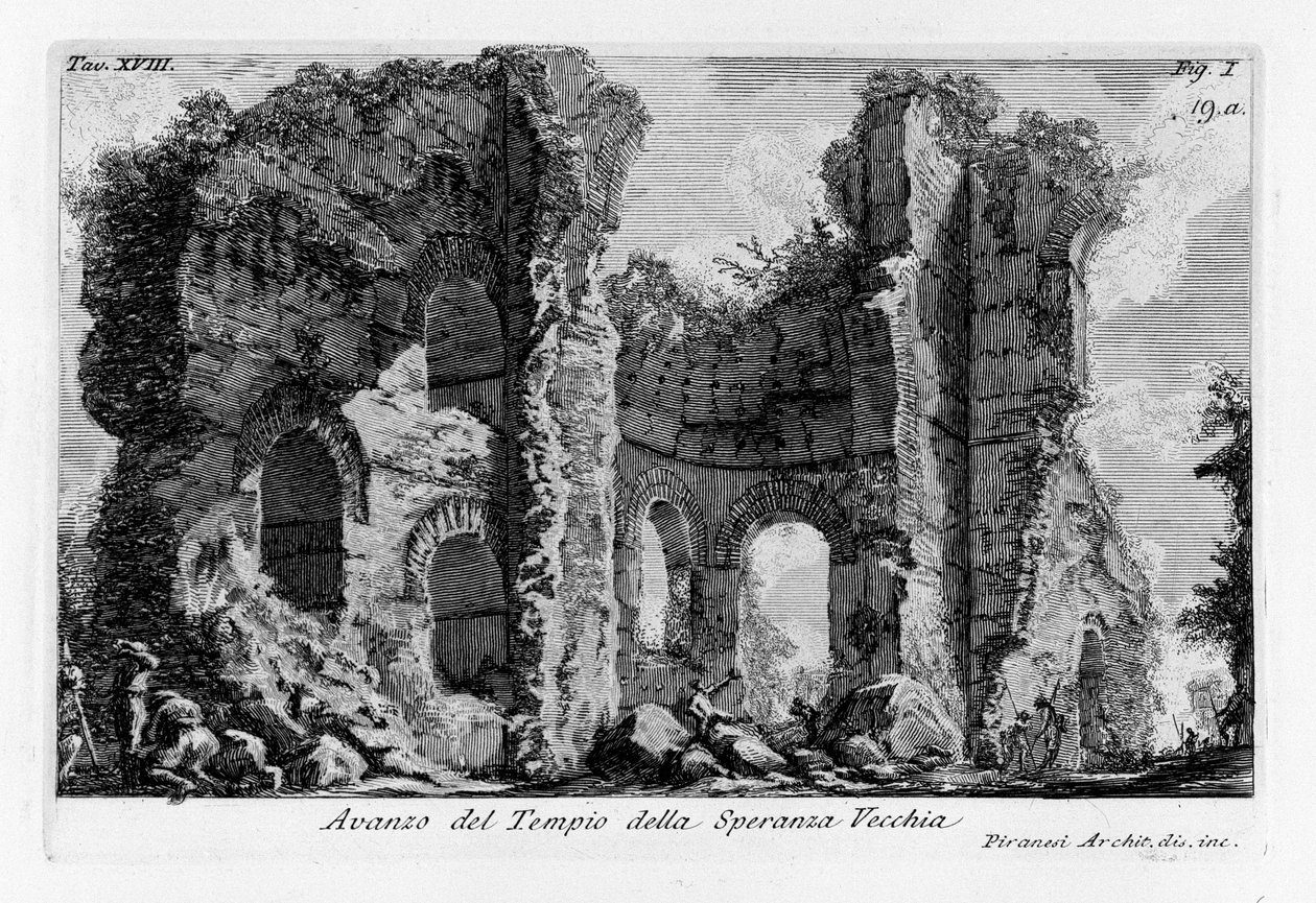 Avanzo del Tempio della Speranza Vecchia - Giovanni Battista Piranesi