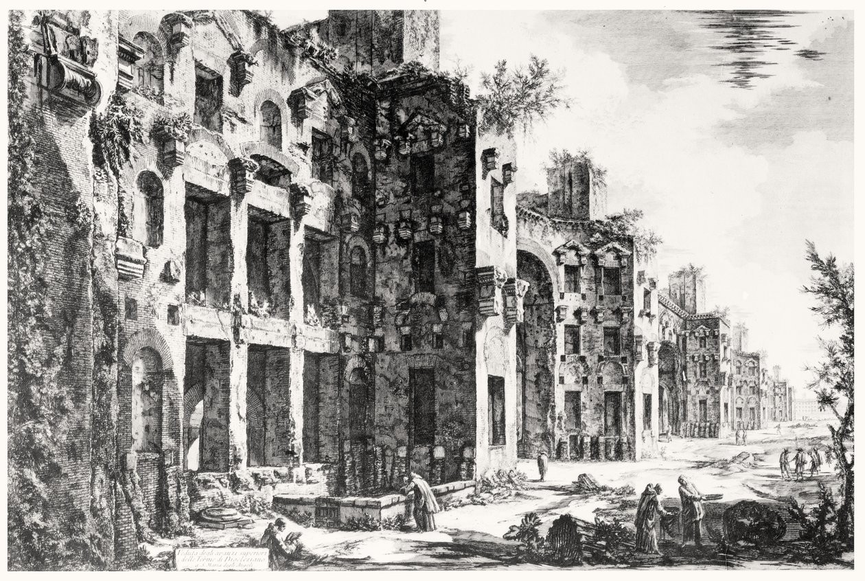 Vue du Frigidarium aux Thermes de Dioclétien, de la série 