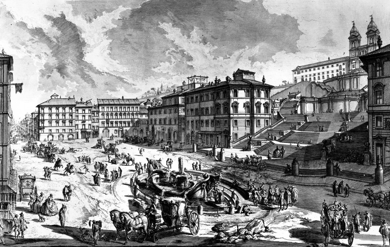 Vue de la Piazza di Spagna, de la série 