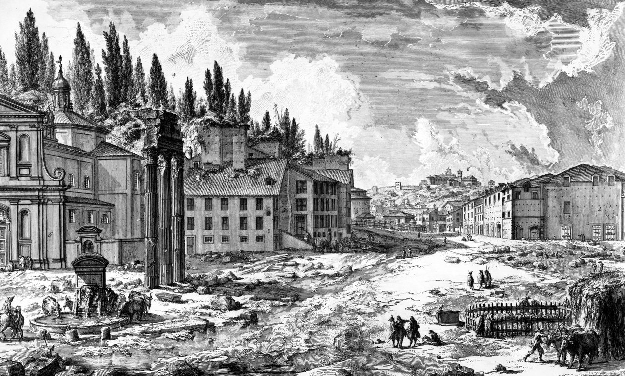 Vue du Forum romain, de la série 