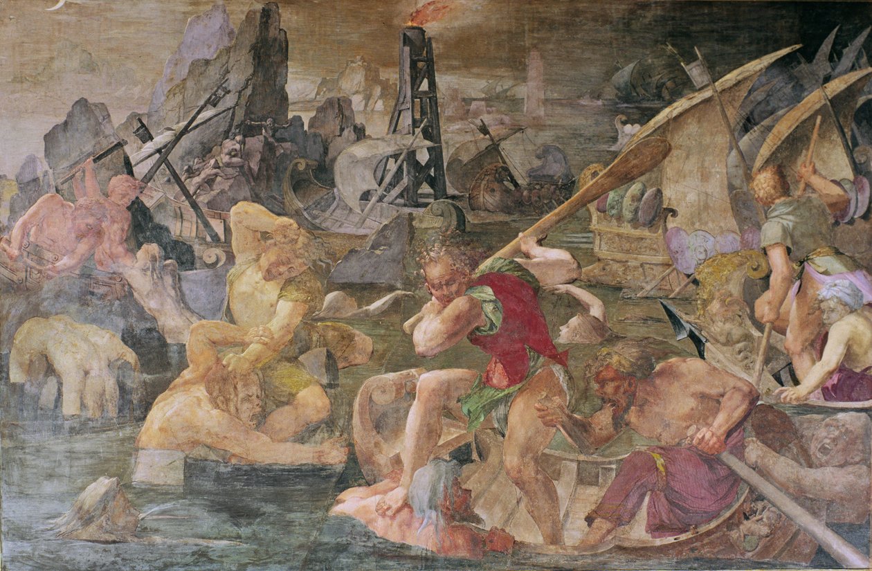 La Vengeance de Nauplius (détail) - Giovanni Battista Rosso Fiorentino