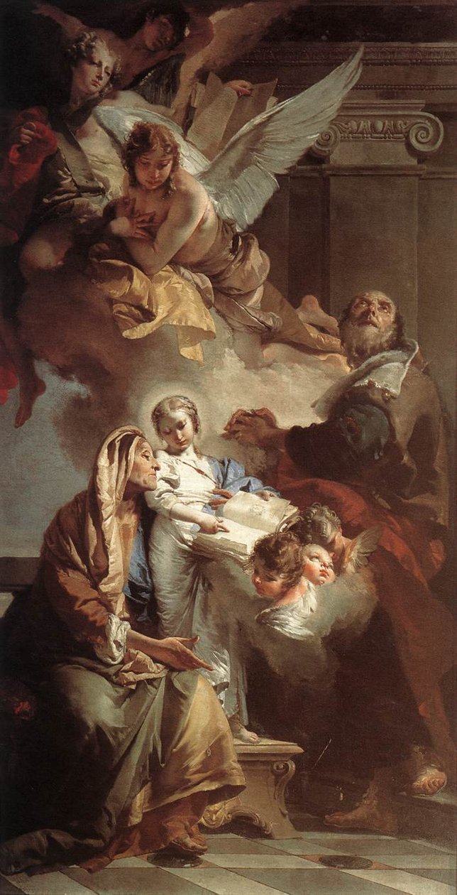 Éducation de la Vierge - Giovanni Battista Tiepolo