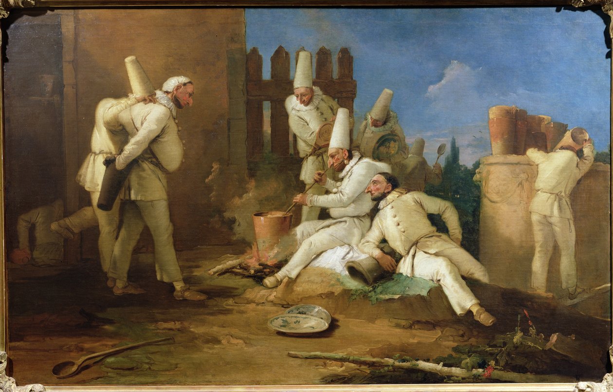 La Cuisine de Punchinello - Giovanni Battista Tiepolo