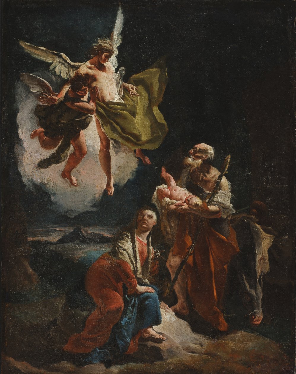 Le repos pendant la fuite en Égypte, vers 1720 - Giovanni Battista Tiepolo