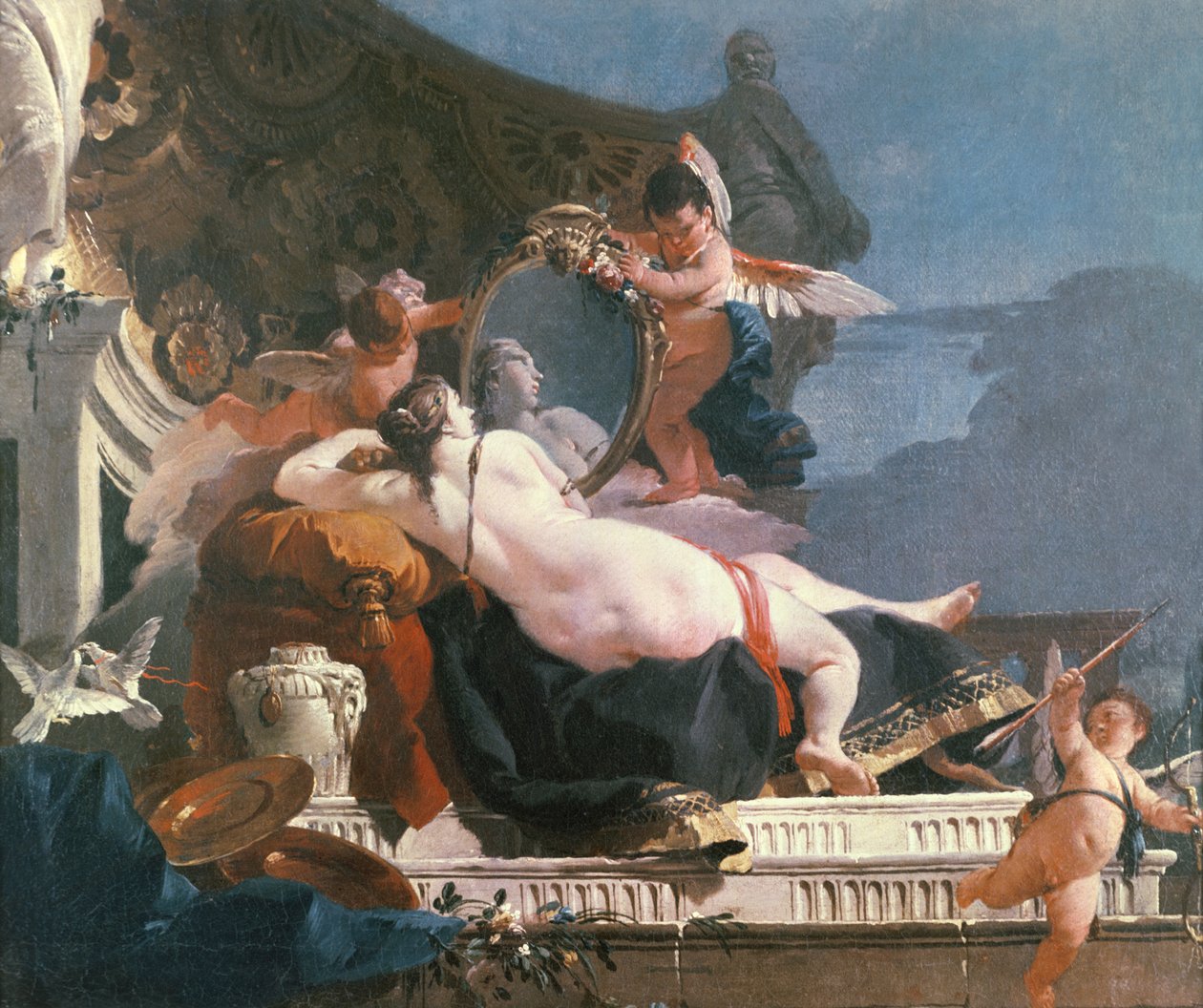 Vénus avec un miroir - Giovanni Battista Tiepolo