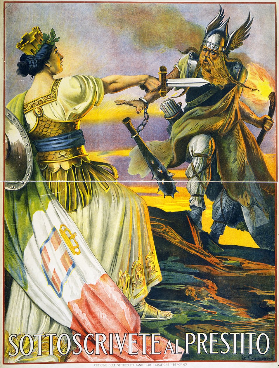 Souscrivez au prêt, 1917 - Giovanni Capranesi
