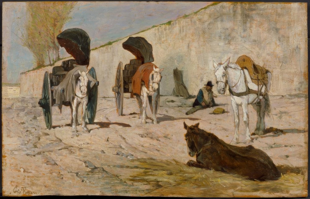 Chariots romains - Giovanni Fattori