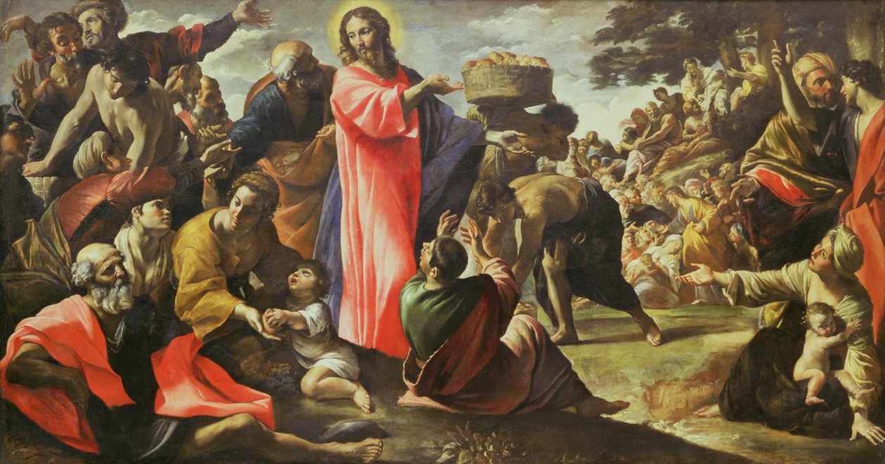 La Multiplication des pains et des poissons, 1620-25 - Giovanni Lanfranco