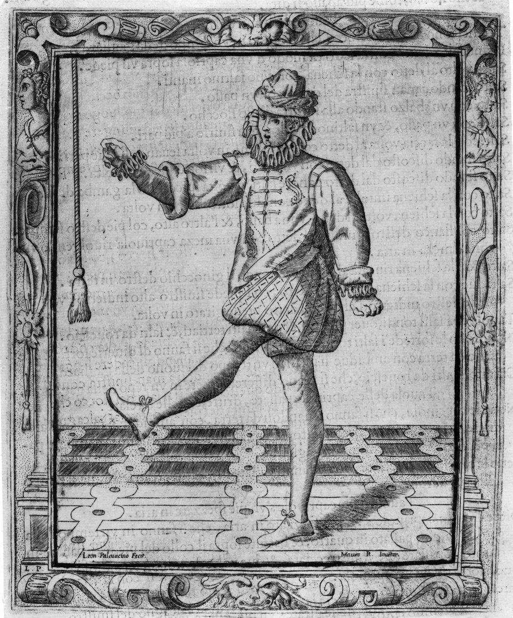 Danseur courtois, illustration de 