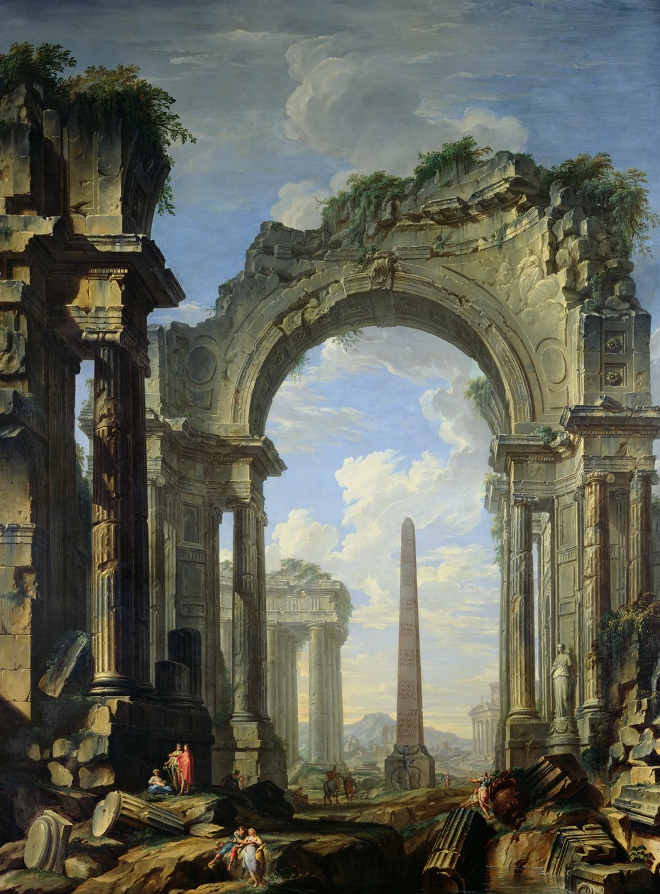 Paysage avec ruines - Giovanni Niccolo Servandoni