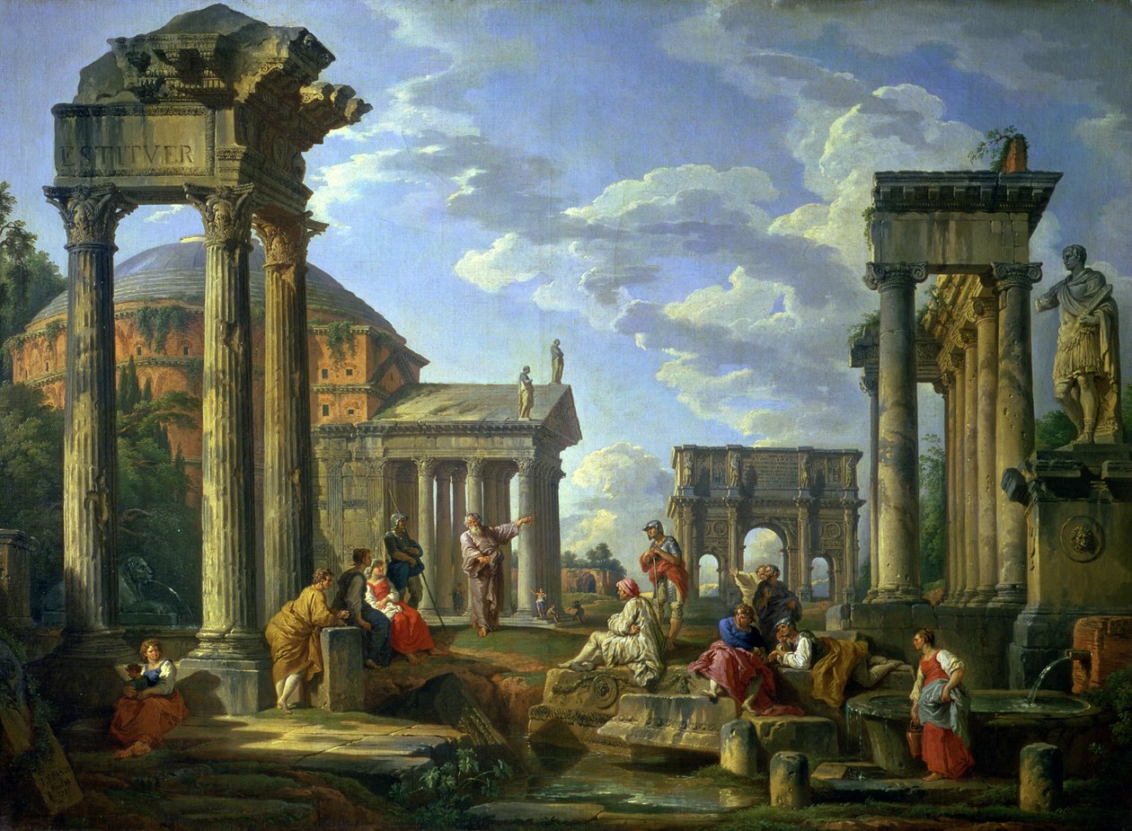 Ruines romaines avec un prophète, 1751 - Giovanni Paolo Pannini