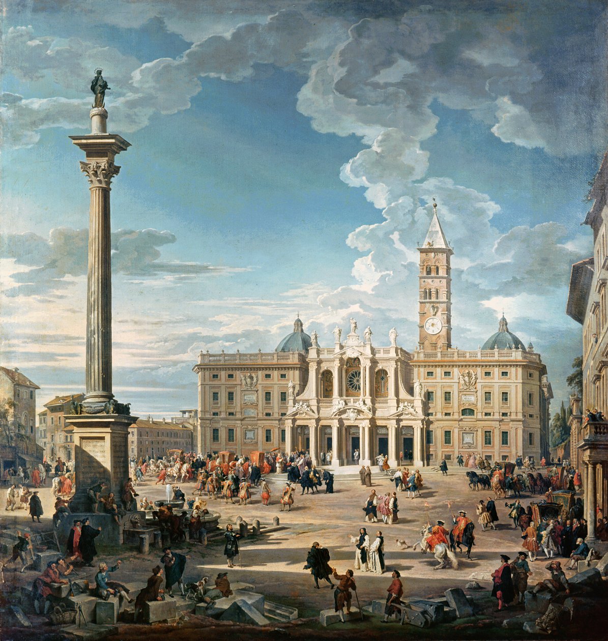 La Piazza Santa Maria Maggiore, 1752 - Giovanni Paolo Pannini