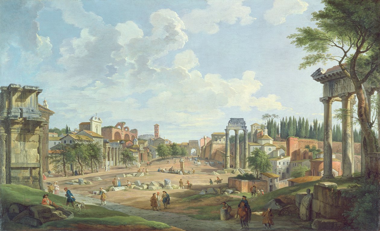 Vue du Forum romain, 1747 - Giovanni Paolo Pannini